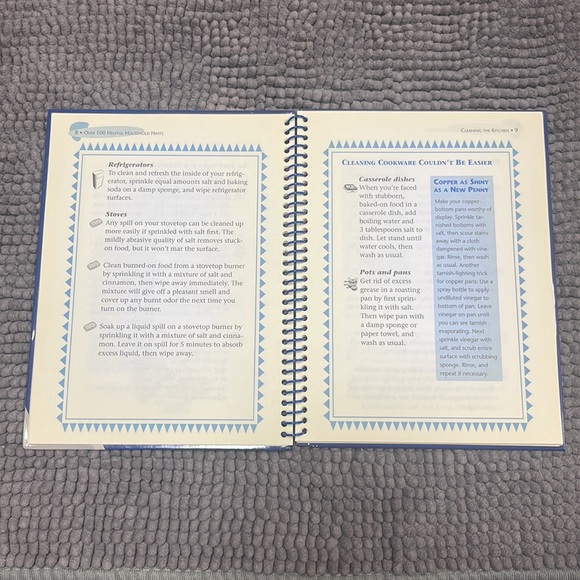 Over 100 Helpful Household Hints Salt hardcover book - Picture 7 of 12